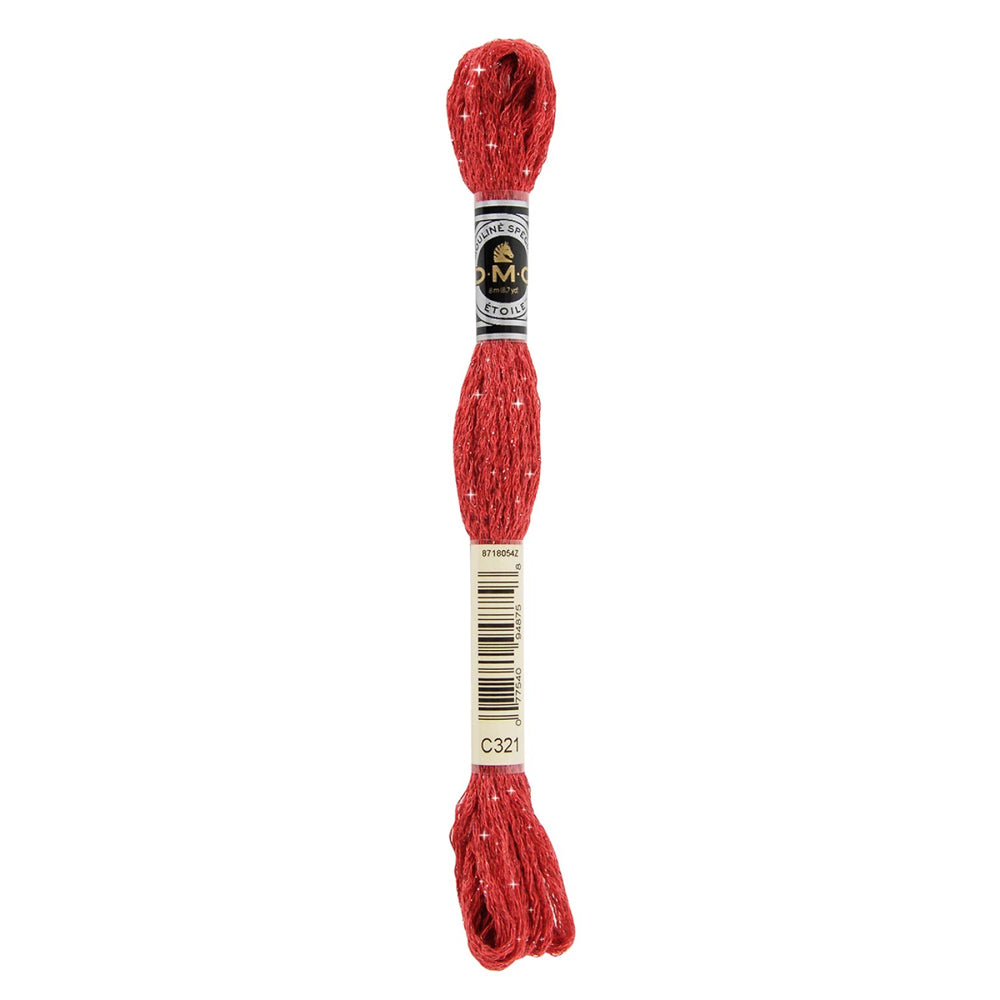 Etoile Floss - Red - 6 Strand Floss With A Subtle Sparkle
