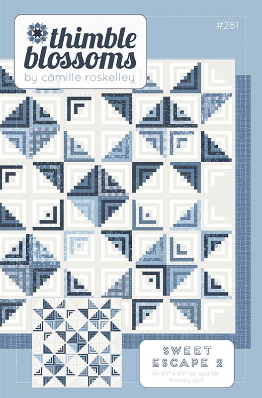 Sweet Escape 2 - 80x80 Log Cabin Blocks - Thimble Blossoms - fat quarter