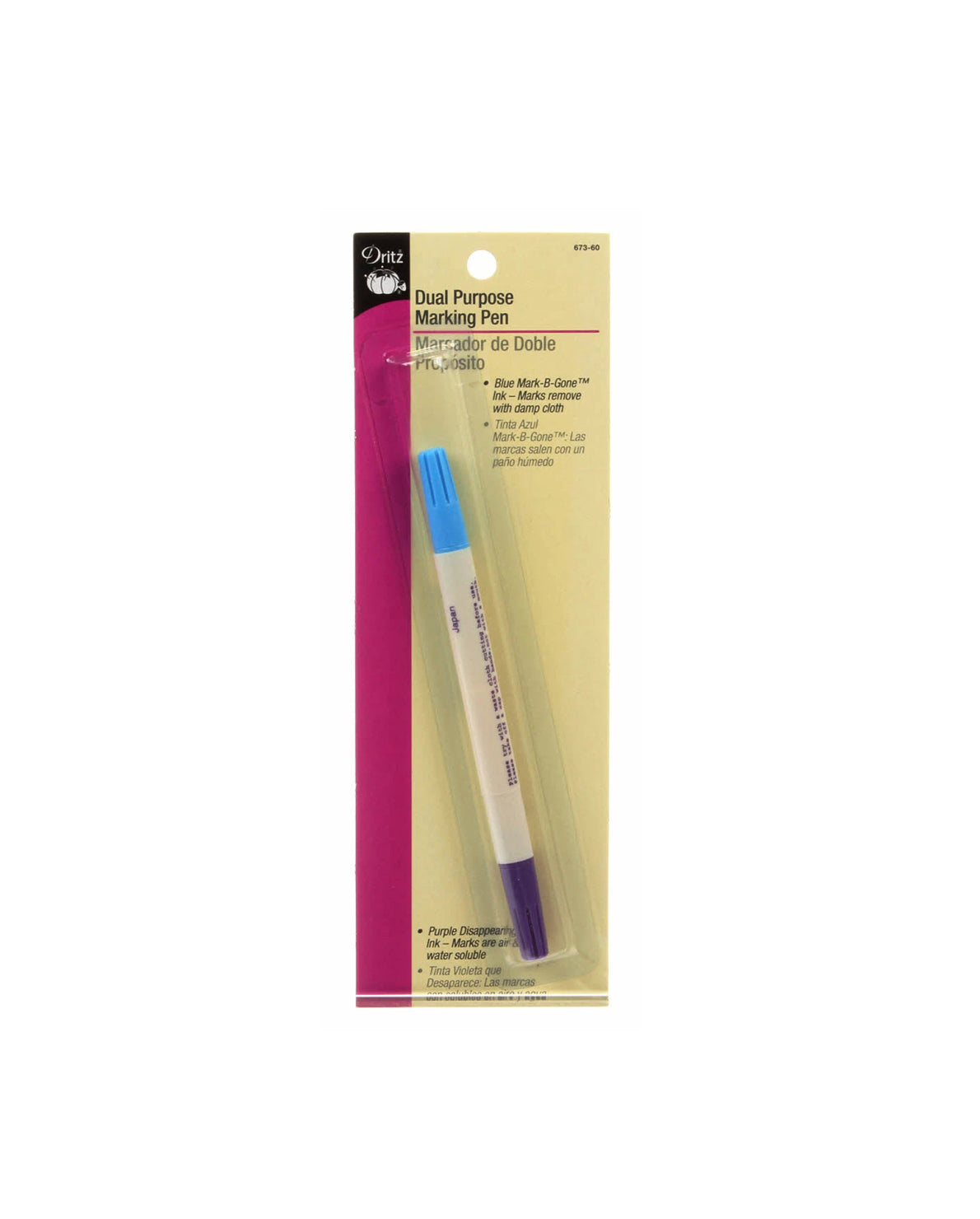 Dual Purpose Marking Pen - Blue Water & Air Soluble
