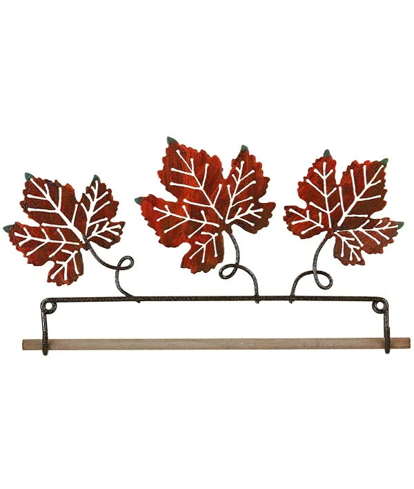 Ackfeld 7.5" Maple Leaf Hanger with wooden rod