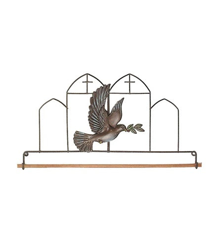 Ackfeld - Dove Fabric Holder - 12in. Gray w/dowel