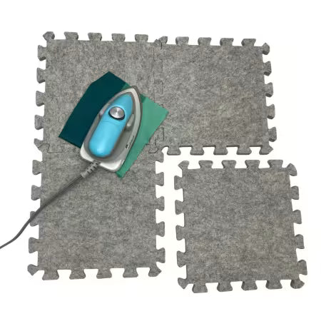 Wool Press 'n Lock Tiles - set of 4 interlocking tiles - Sewing by Sarah