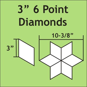 Paper Pieces 3" 6-Point Diamond