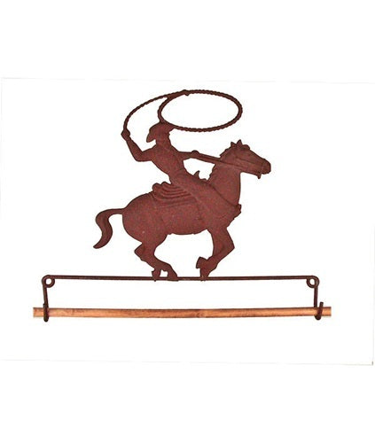 Ackfeld - Cowboy on Horse 7 1/2in - Copper
