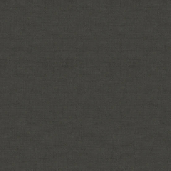 Linen Texture - Charcoal Grey Solid by Makower UK