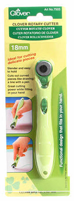 Clover Rotary Cutter 18mm - Green with soft-cushion handle