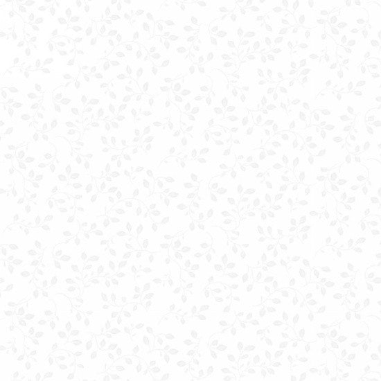 Folio Basics -  White - small branches - tone on tone