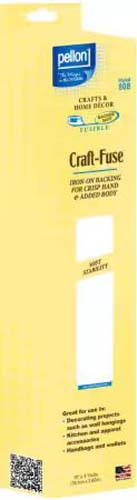Craft Fuse Crisp - Iron onPellon 808 white 15" x 4yds. package