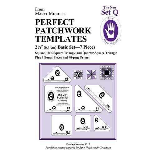 Marti Michell perfect patchwork templates set Q 2.5"  set, 8212 NEW