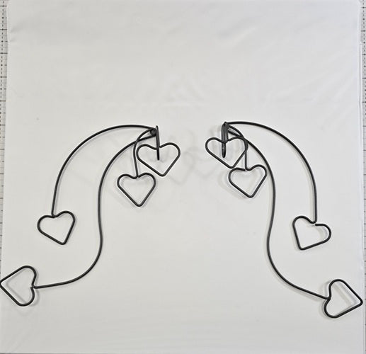 Ackfeld - Pair of Hooks - Cascading Hearts -