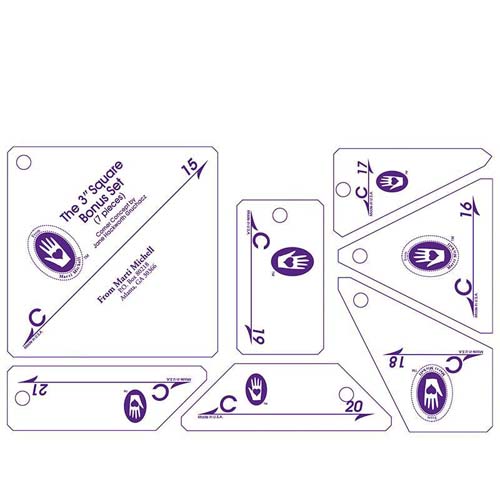 Marti Michell perfect patchwork templates set C