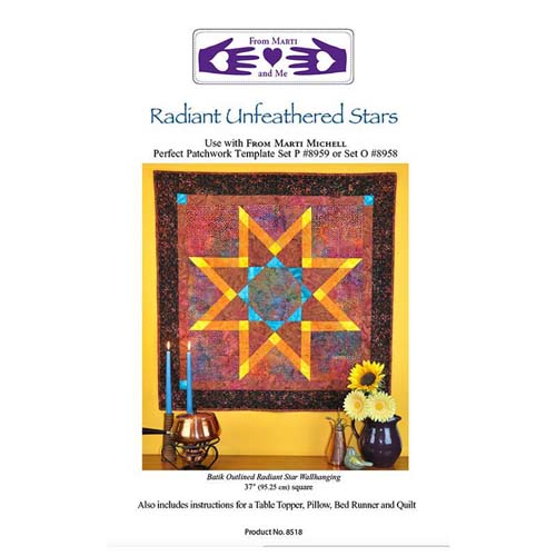 Marti Michell - Radiant Unfeathered Stars Pattern Booklet  8518