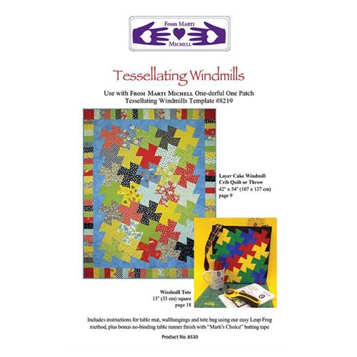 Marti Michell - Tessellating Windmills pattern booklet  8219