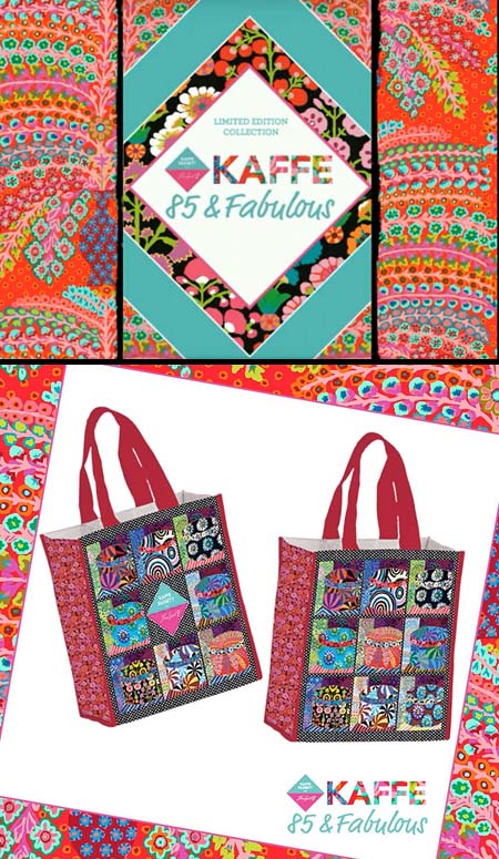 Hatbox Quilt Tote Bag - Kaffe85 & Fabulous