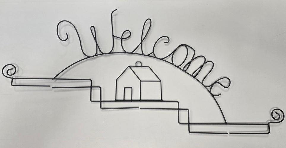 Ackfeld - Welcome Wall Trio -3 split hangers each 6in.