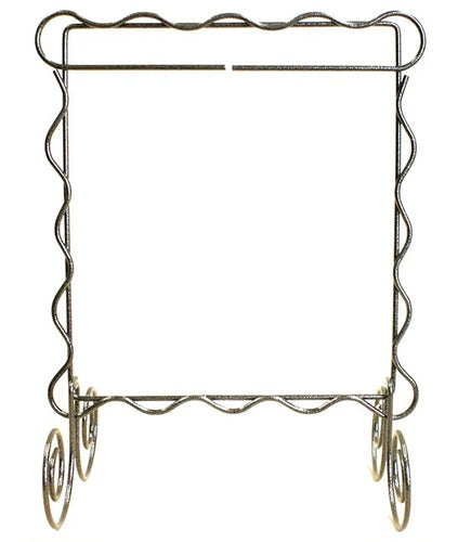 Ackfeld - Holder - 6 x 6" -Scalloped Single Stand Silver