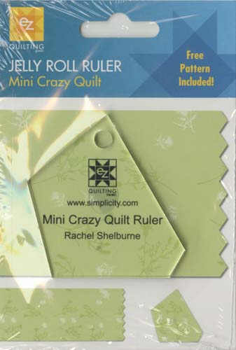 Jelly Roll Ruler Mini Crazy Quilt Ruler -Use With 2-1/2 in. Strips from EZ