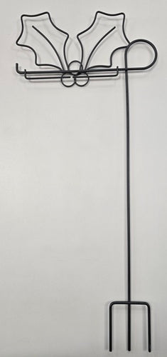 Ackfeld - 6" x 12" - Holly pot stake - silver