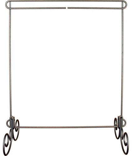 Ackfeld - 12" x 14" Hanger No Header Removeable Legs Charcoal 24377
