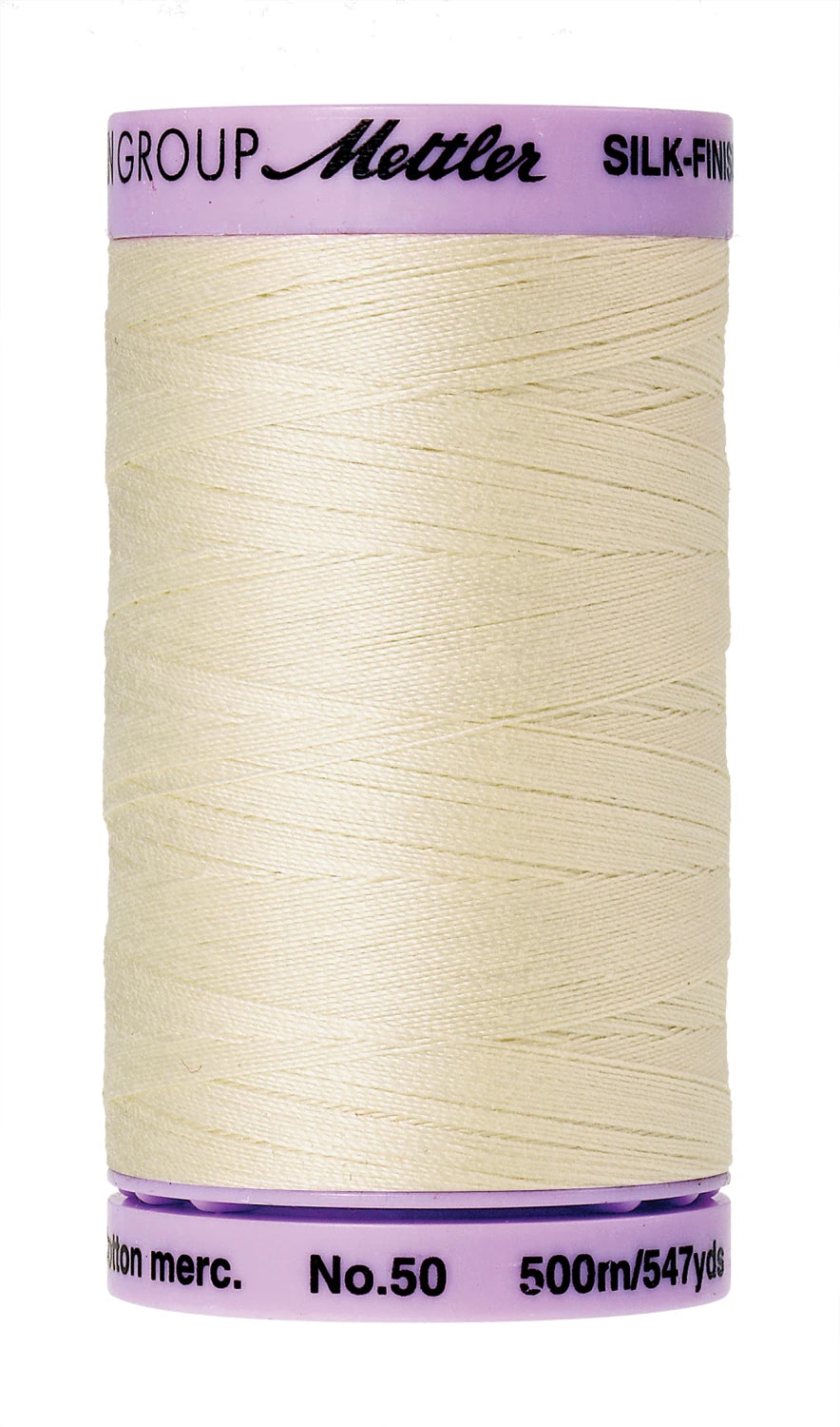 Mettler 547 yds. 50 wt. Cotton - 9104 3612 Antique White