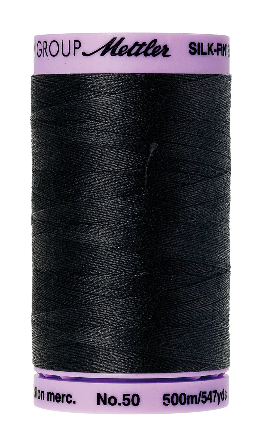Mettler 547 yds. 50 wt. Cotton - 9104-4000 Black