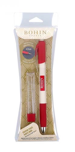 Bohin France - Mechanical Pencil White - 0.9 mm Extra Fine Lead