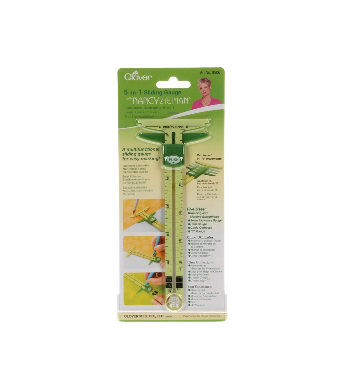 Clover - 5 in 1 sliding gauge - spacing and marking