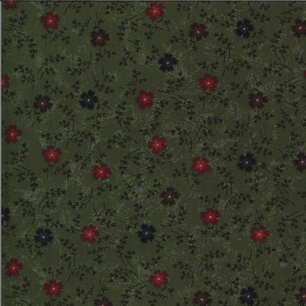 Bittersweet Lane - Cornflowers leaf green by Kansas Trouble