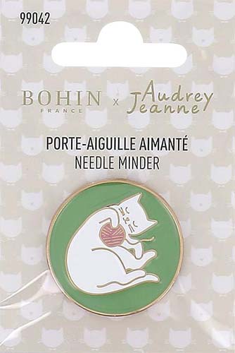 Bohin - Needle Minder -  enamel  - AJ Cat 1