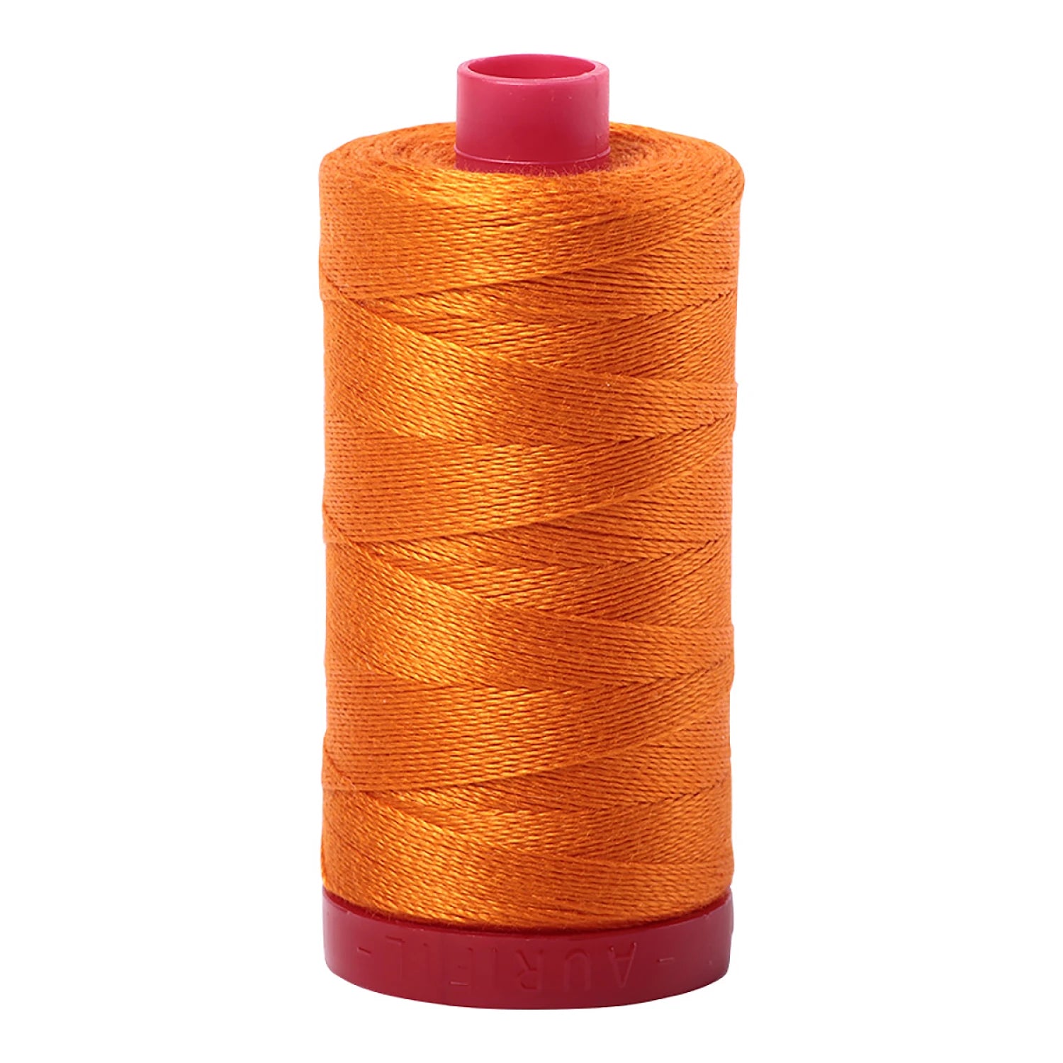 Aurifil - Mako cotton embroidery thread- Bright Orange - 12wt. - 54yds. #1133