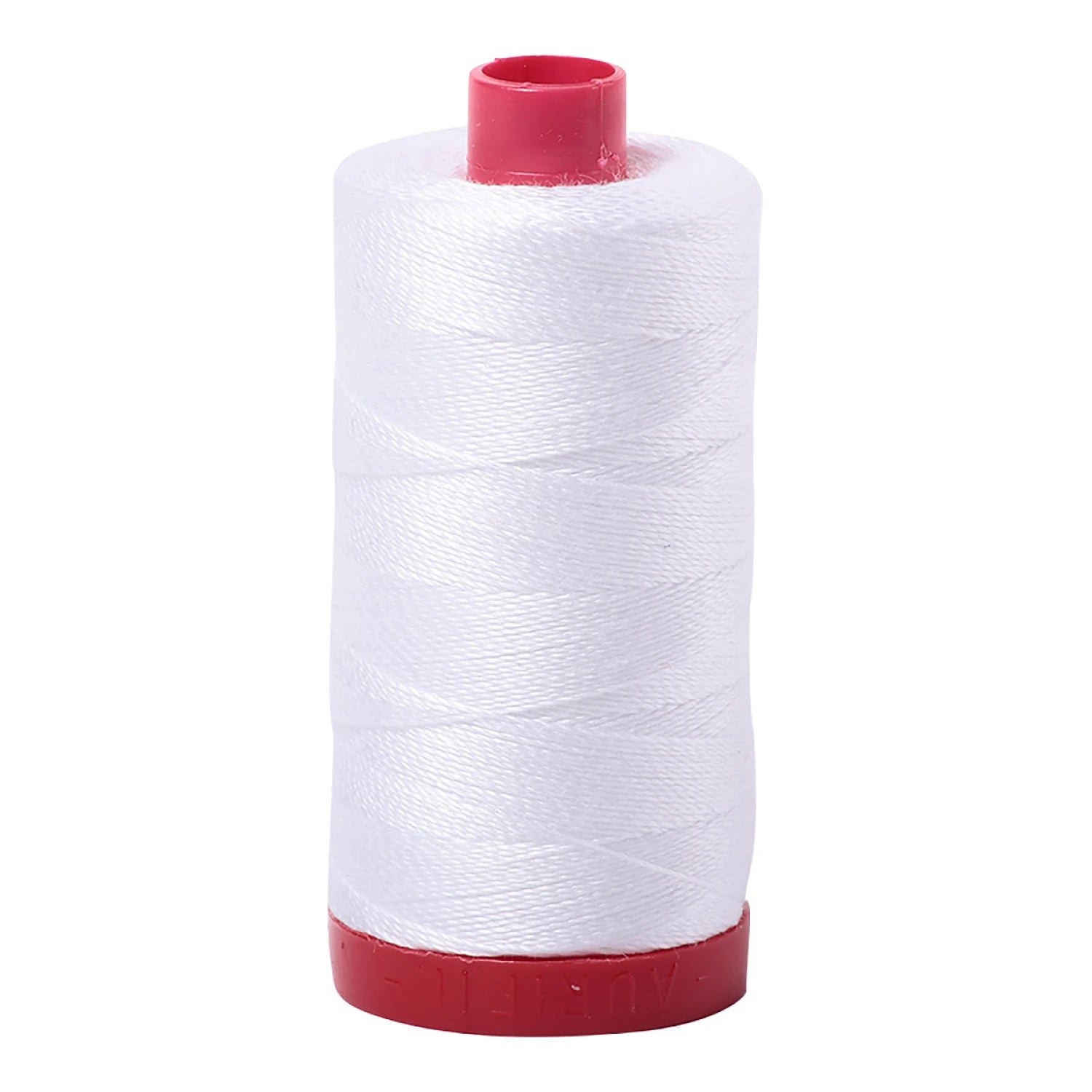 Aurifil - Mako cotton embroidery thread -  White - 12wt. - 54yds. #2024