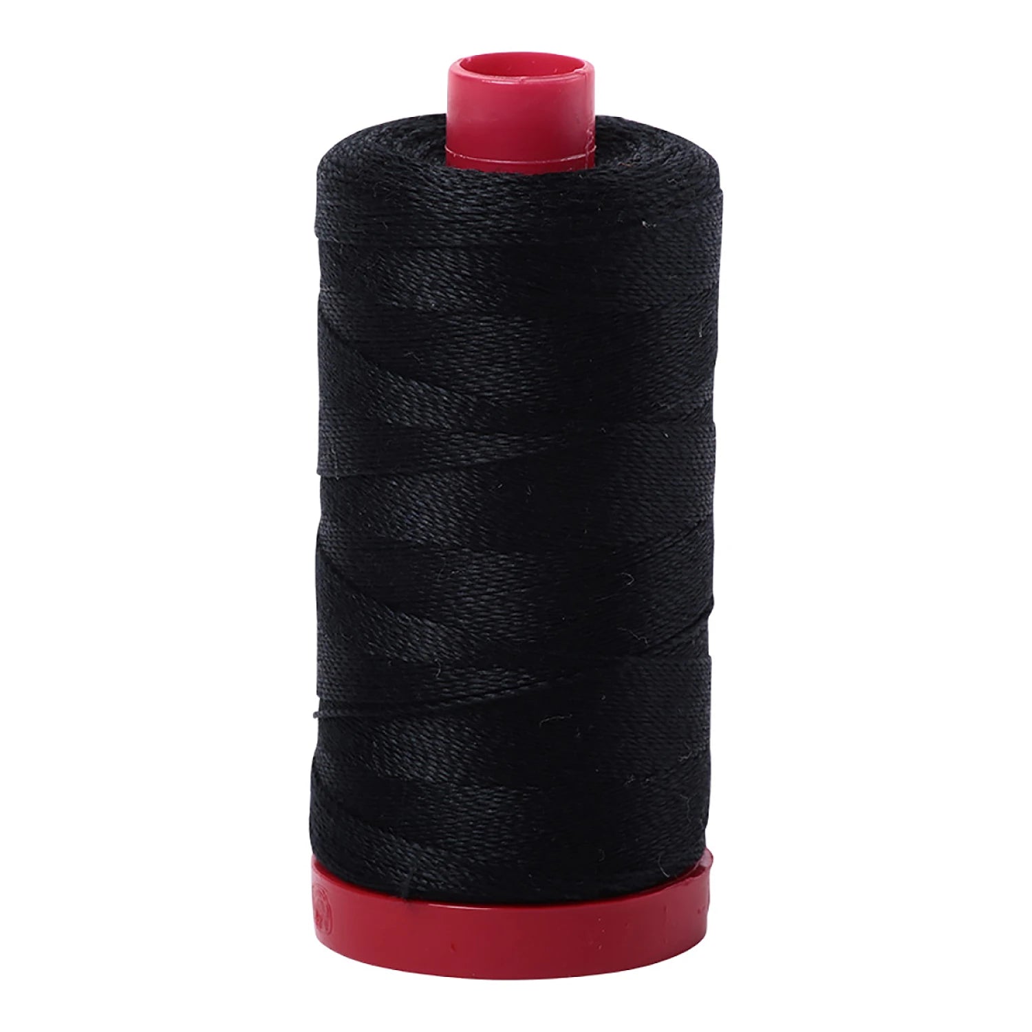Aurifil - Mako cotton embroidery thread -  Black - 12wt. - 54yds. #2692
