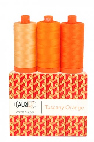 Aurifil Color Builder - Tuscany Orange - 50 wt. - 3 spools