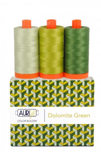 Aurifil Color Builder - Dolomite Green - 50 wt. - 3 spools