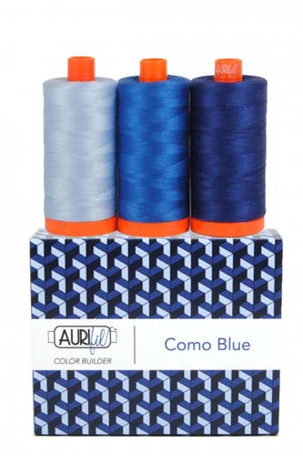 Aurifil Color Builder - Como Blue - 50 wt. - 3 spools