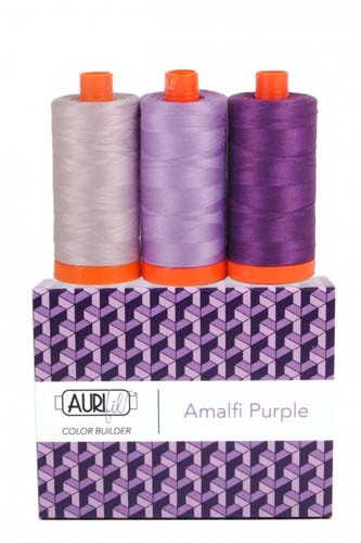 Aurifil Color Builder - Amalfi Purple - 50 wt. - 3 spools