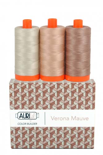 Aurifil Color Builder - Verona Mauve - 50 wt. - 3 spools