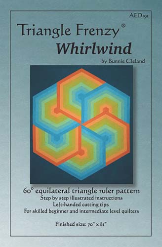 Triangle Frenzy Whirlwind by Bonnie Cleland Finishes 70 x 81