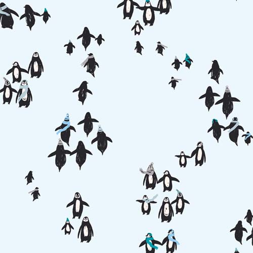 Arctic Tale - Frozen Flippers- penguins walking on aqua