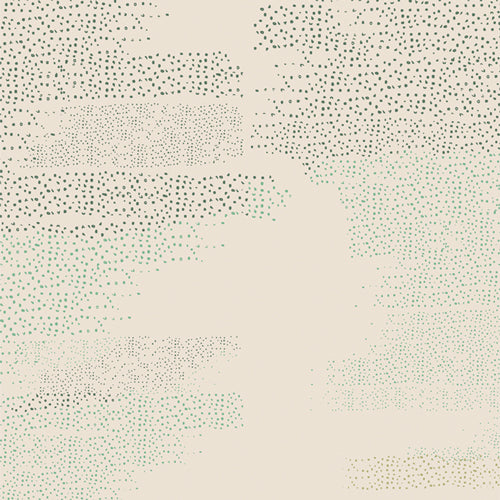 The Cur8tor Botanica - White Noise Fresh - multicolored microdots  on white
