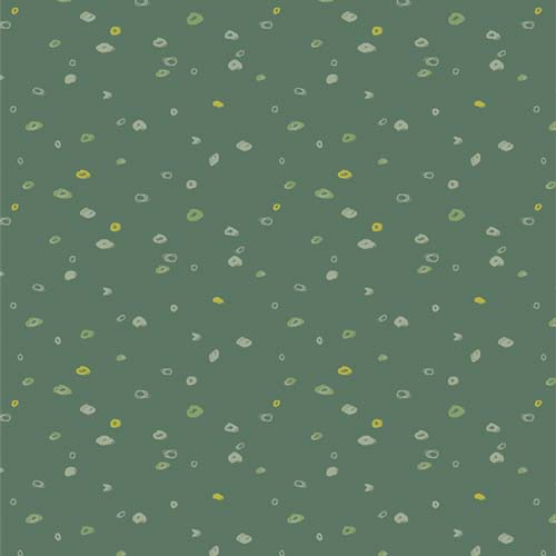 The Cur8tor Botanica - Seed Scatter - green seeds on dark sage green