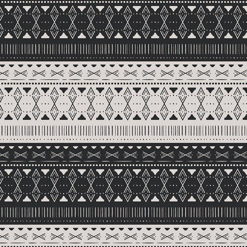 Craftbound - EtchedCivilization - black and white geometric print