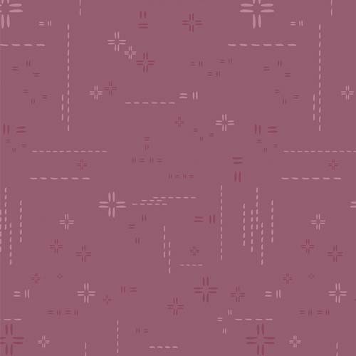Decostitch Elements - Raisin - stitch elements on dusty purple