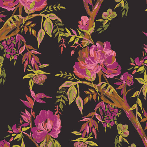 365 Fifth Avenue - Betty Ann'sGlamour - Floral - pink floral on black