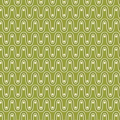 365 Fifth Avenue - Powder YourFace Day - green wavy line geometric