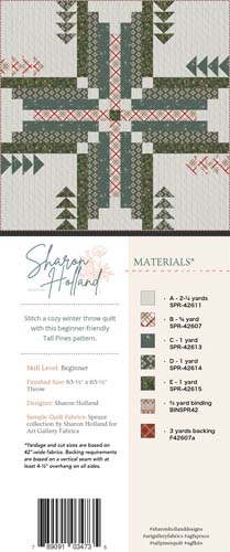 Tall Pines Quilt Kit - Fabrics& Pattern to complete quilt top