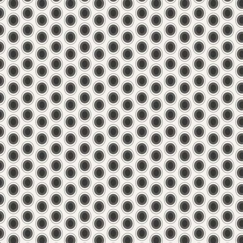 Oval Elements - Cookies n Cream - Black  & Gray dots on White