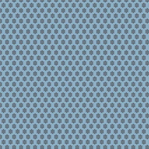 Potager- Bobbin - Sky Blue - small dark gray bobbin on blue