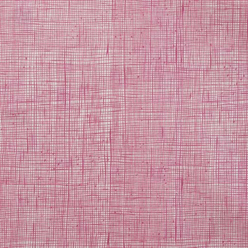 Heath - Dark Tea Rose - pink cross hatch on beige