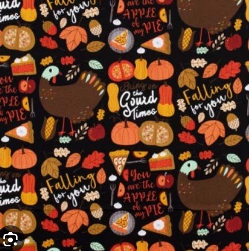 Bring the Gourd Times - Fall themed sayings & motifs on black